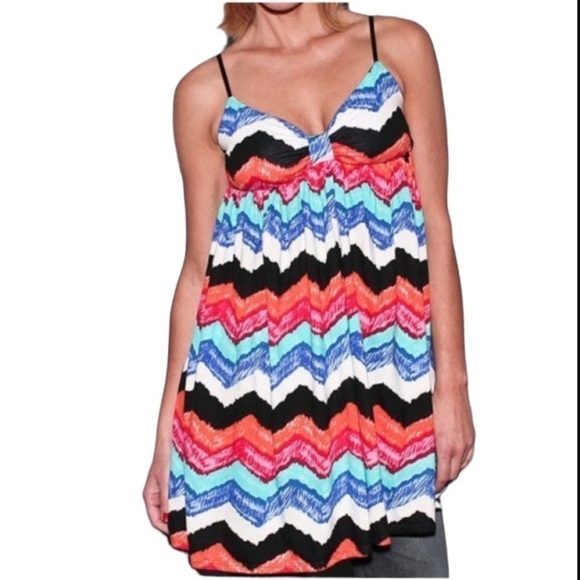 Vans Striped Skater Babydoll Dress Multicolored Size Small - Picture 1 of 8